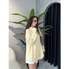 Müslin Kumaş Oversize Gömlek
