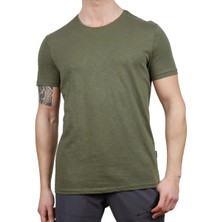 Alpinist Yazlık Kısa Kol Haki Basic Tshirt