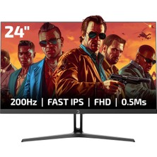 Gamepower 24'' Bull T10 Flat Fast IPS 200Hz 0.5ms Fhd Gaming Monitör (Sıfır Ölü Piksel Garantili)