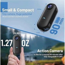 Mini Wifi Aksiyon Kamerası 1080P Taşınabilir Vücut Kamerası Giyilebilir Video Kaydedici Su Geçirmez