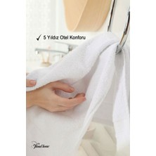 3 Adet | Pamuklu, Beyaz El Havlusu | El, Yüz, Baş Havlusu | Spa ve Otel Havlusu (50X90 Cm)