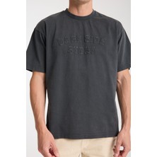 Erkek Pamuk T-Shirt - Basic Soft ve Rahat Yazlık Tasarım - Yazı Baskılı