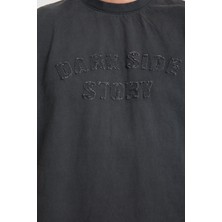 Erkek Pamuk T-Shirt - Basic Soft ve Rahat Yazlık Tasarım - Yazı Baskılı