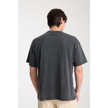Erkek Pamuk T-Shirt - Basic Soft ve Rahat Yazlık Tasarım - Yazı Baskılı