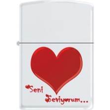 Zippo Benzinli Çakmak - Kalp Modeli