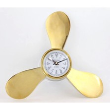 Pirinç Duvara Asmalı Pervane Tasarımı Saat KSK2057