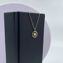 Çark 14 Ayar Altın Kolye