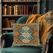 Geometrik Boho Desenli Yastık Kılıfı Kare