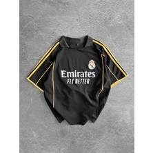 Real Madrid Gold Şeritli Premıumtaraftar T-Shırt