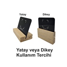 Ahşap Qr Menü Standı