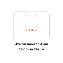 Ahşap Qr Menü Standı