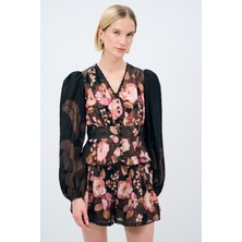 adL Balon Kollu Bluz