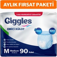 Giggles Yetişkin Emici Külot Medium 30'lu 3 Paket 90 Adet