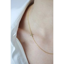 Haç 14 Ayar Altın Kolye