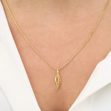 Melek 14 Ayar Altın Kolye