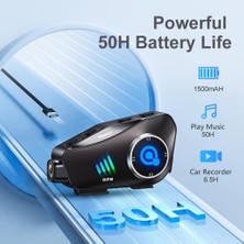 Q28 – 2x Bluetooth Kameralı Motosiklet Kask Intercom | 1080P Hd Kamera, IP66 Su Geçirmez, 32GB Hafıza Kartı Hediye