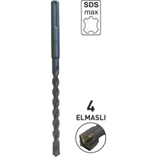 Todrill TD50444 35X570MM Sds-Max 4 Elmaslı Matkap Ucu