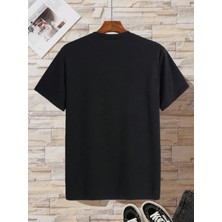 Beyaz Renk Erkek V Yaka T-Shirt Pamuklu Günlük Tişört