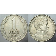 Banknoting Şili 1 Peso 1975.