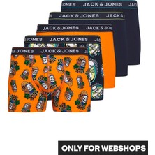 Jack Jones Jactrıple Skull Trunks 5 Pack Erkek Lacivert Boxer 12251417-04