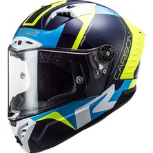Ls2 Thunder Karbon Racıng 1 Mavi-Neon Sarı Kask