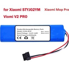Mi Robot Vacuum Mop Pro STYTYJ02YM Uyumlu 14.8V 2600 Mah Batarya