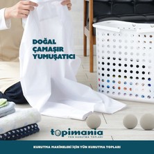 3 Adet Xxl Doğal Yerli Üretim Çamaşır Yün Kurutma Topu 2 Adet 10 ml Esans - Kurutma Makinesi Için