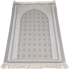 Selçuklu Desenli Astarlı Seccade (Gri)