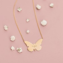 Kelebek 14 Ayar Altın Kolye