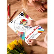 Kahraman Itfaiye Çocuk Boyama Kitabı, Çocuklar Için Boyama Meslek Eğlenceli, Eğitici Aktivite Kitabı