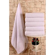 Otel Grup Banyo Havlusu 6 Adet Pamuk 70X140 cm Beyaz Yumuşak