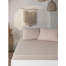 Silindir Pvc Çantalı %100 Pamuk Saten Lastikli Çarşaf Seti