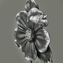 Evidea Deco Fiore Dekor - Siyah / Gümüş - 32 cm