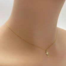 Haç 14 Ayar Altın Kolye