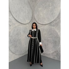 Atlas Kumaş Elbise(Kemer Dahildir)