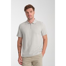 %100 Pamuk Erkek  Fermuar Detaylı T-Shirt - Soft ve Basic Günlük Kullanım