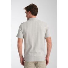 %100 Pamuk Erkek  Fermuar Detaylı T-Shirt - Soft ve Basic Günlük Kullanım
