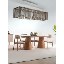 Gazzini Furniture Nivara Bohem Ahşap Yemek Masası 90X180