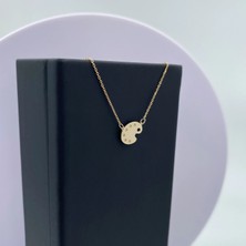 Ressam Paleti 14 Ayar Altın Kolye