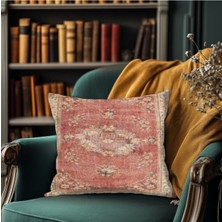 Geleneksel Kilim Desenli Dekoratif Kırlent Kılıfı Kare
