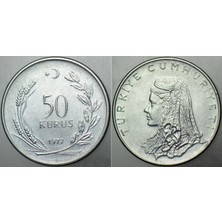 Banknoting Türkiye Cumhuriyeti 50 Kuruş 1977.