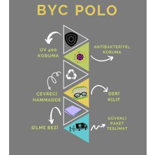 Byc Polo CBP166 Kahve Zarif Şık Unisex Güneş Gözlüğü..