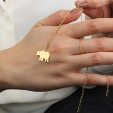 Kutup Ayısı 14 Ayar Altın Kolye