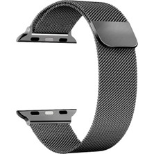 Apple Watch 10 42MM 6 7 8 9 10 Se Uyumlu 38 40 41MM Milano Metal Hasır Mıknatıslı Kordon Paslanmaz Çelik