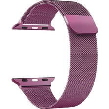 Apple Watch 10 42MM 6 7 8 9 10 Se Uyumlu 38 40 41MM Milano Metal Hasır Mıknatıslı Kordon Paslanmaz Çelik