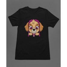 Bumeta Pembe Patiler Görevde Paw Patrol Unisex Tişört T-Shirt