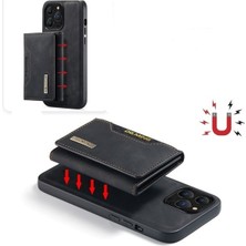 Iphone 15 Dg Mıng 2 Parça Ayrılabilir Güçlü Manyetik Cüzdanlı Kılıf