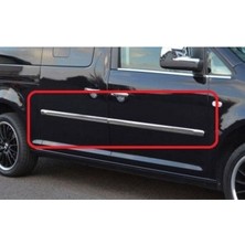 Vw Caddy 2003-2014 Model Arası Krom Yan Kapı Çıtası 4 Parça Paslanmaz Çelik