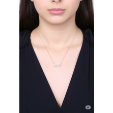 Love Aşk Zirkon Kolye (çelik kolye)