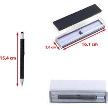 Paras Ticaret Özel Kutusunda Su Terazili Cetvelli Tornavidalı Touchpen Mühendis Mimar Metal Tükenmez Kalem Kalemi (1 ADET)